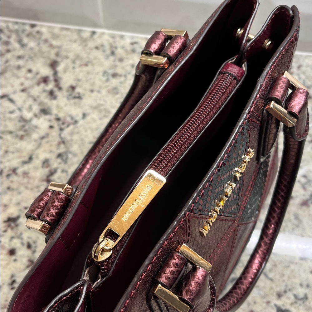 Michael Kors Adele Patchwork Crossbody Bag Euc - image 8